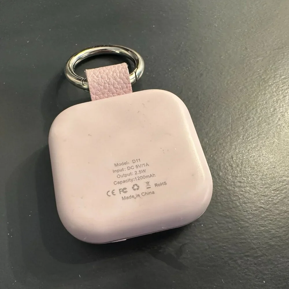 Apple Watch Portable Travel Charger Keyring - Purple